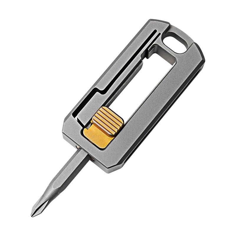 EDC Titanium Alloy Screwdriver Holder Storage Box Dismantling Portable Tools