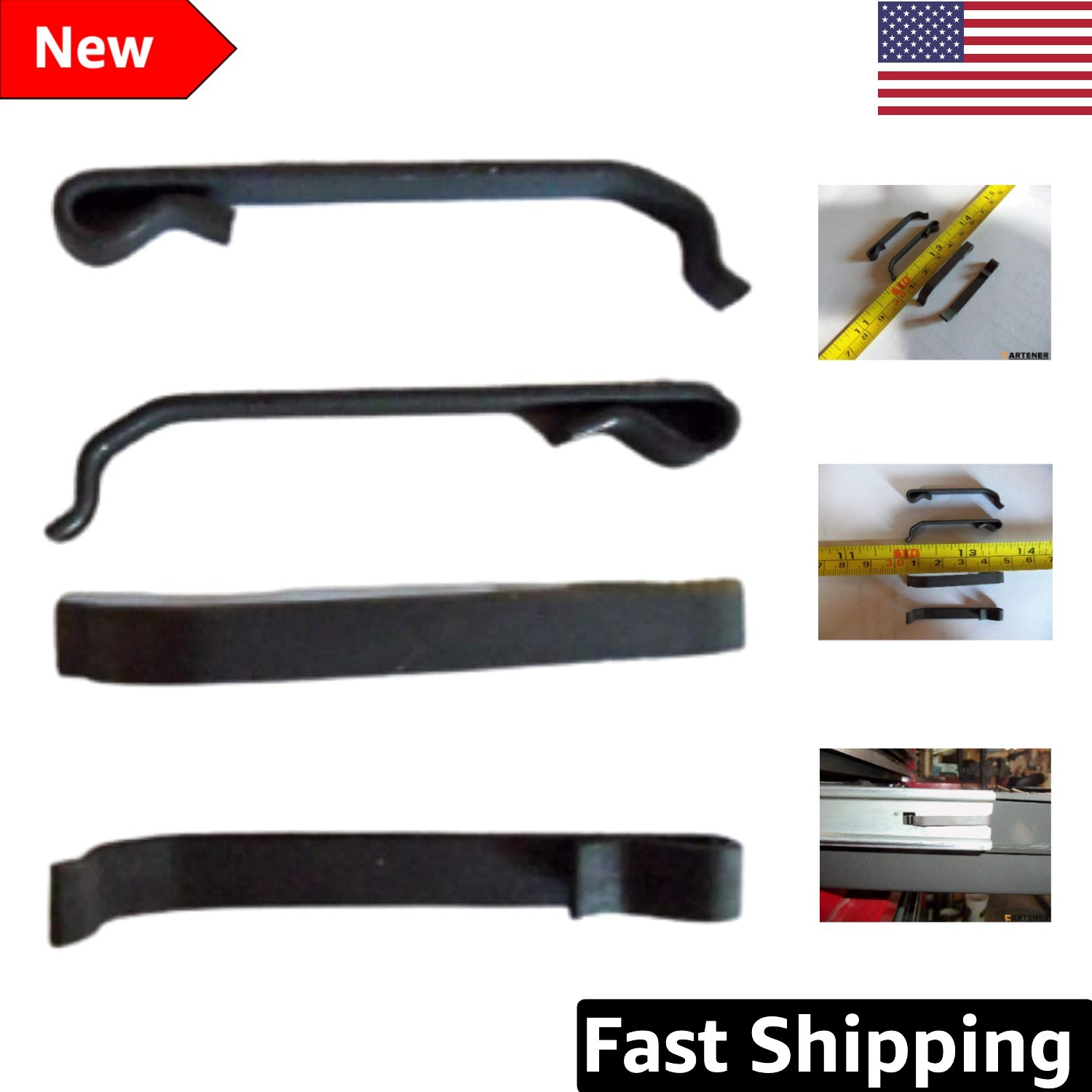 4 Durable Tool Box Drawer Clips - Universal Replacement for Snap-On Slides