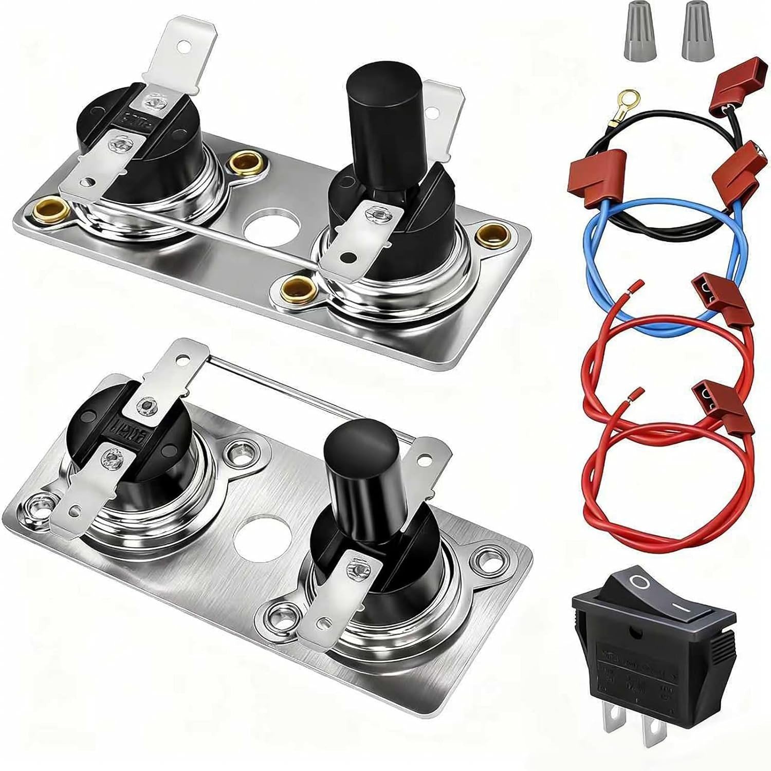 2Pcs RV Water Heater Switch for Suburban 232306, Thermostat 120V T-Stat Wter Par