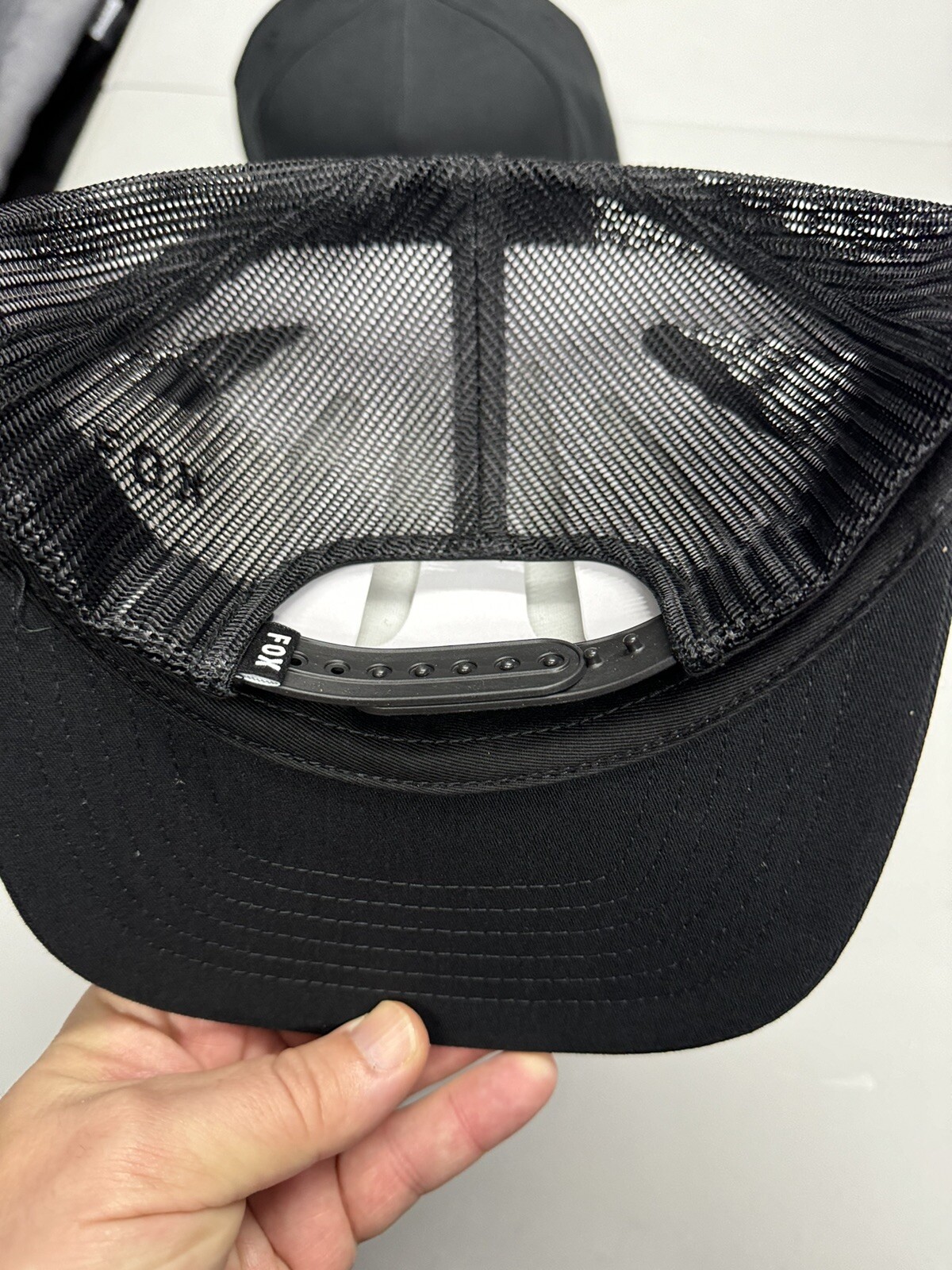 Fox Racing Flexfit Hat Black White Logo Adult Cap Large