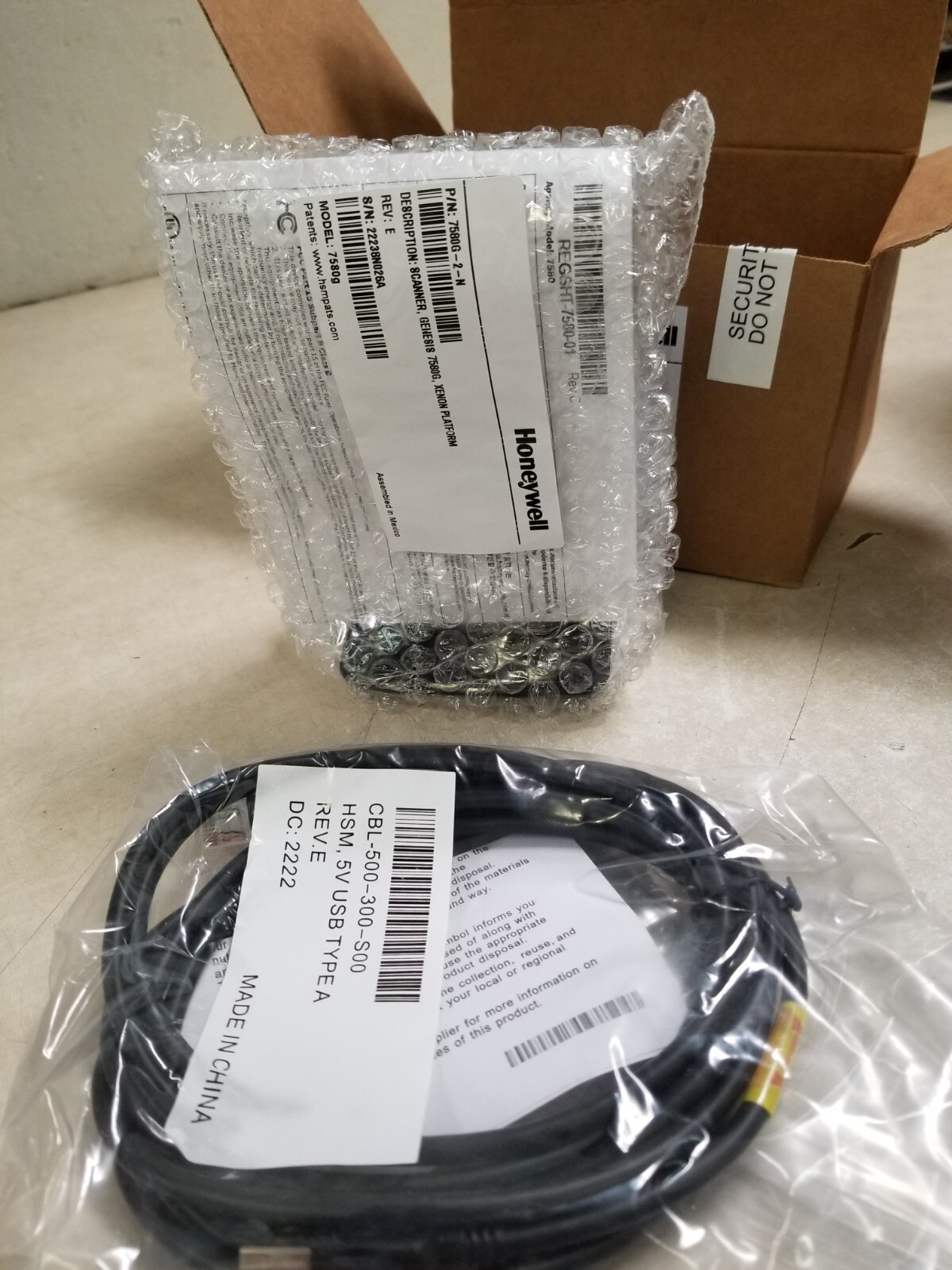 Honeywell MK7580-30B38-02-AN Barcode Scanner Reader w/ USB Cable