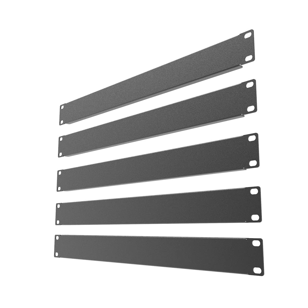 QiaoYoubang 5 Pack of 1U Blank Panel - Metal Rack Mount Filler Panel for 19in...