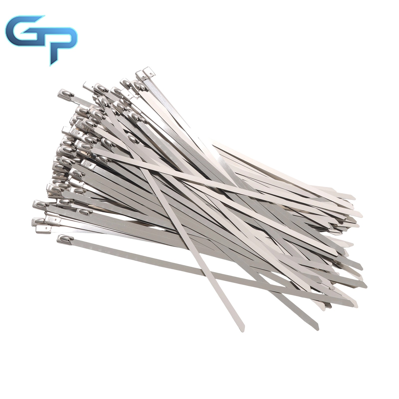 5.9" Zip Ties 304 Stainless Steel Cable Ties 220lb (100Kg) Strength 500 Pcs