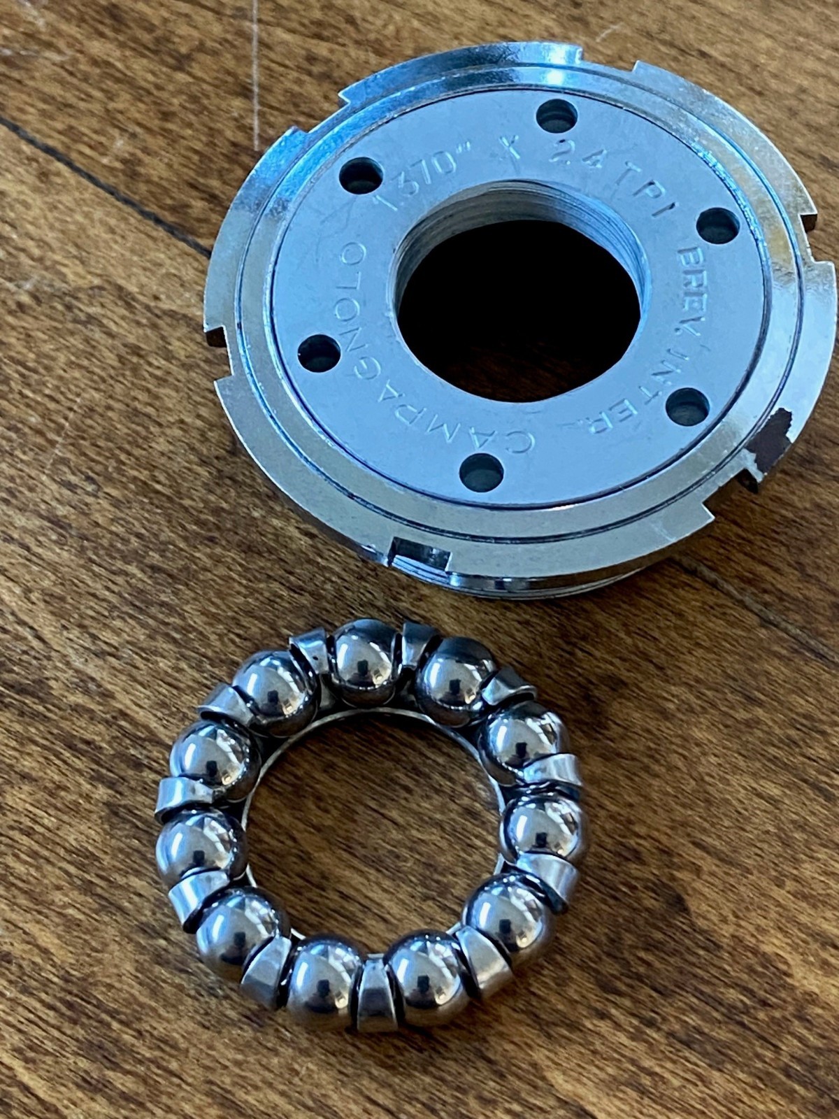 Campagnolo Nuovo Record Bottom Bracket Adjustable Cup  ENG 1.370x24 w/lockring