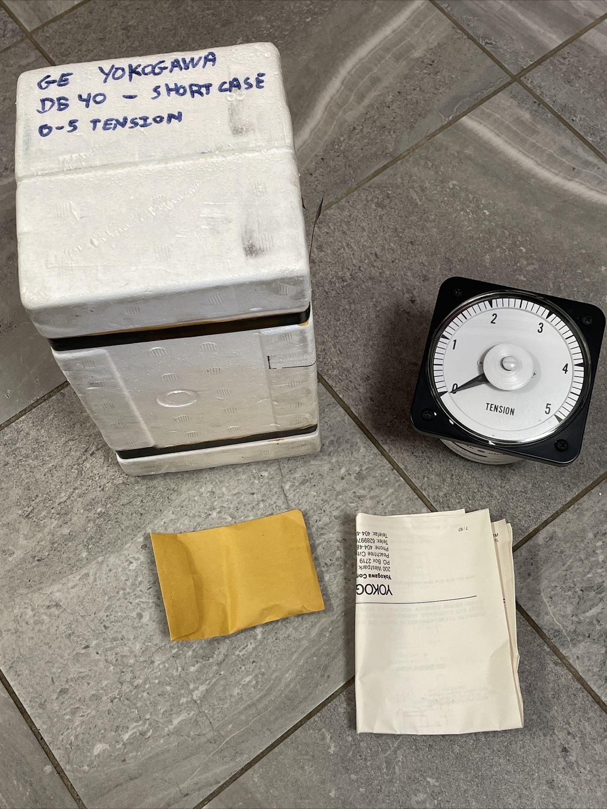 GENERAL ELECTRIC DB40 0-5 TENSION DC SB WITH SHORTCASE NEW