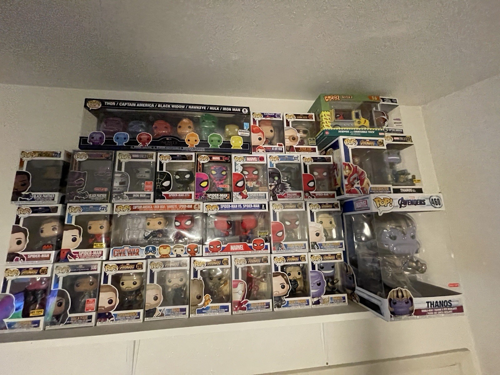 Funko Pop! Marvel Mixed LOT of Vinyl Figures Spider-Man, Avengers Infinity War