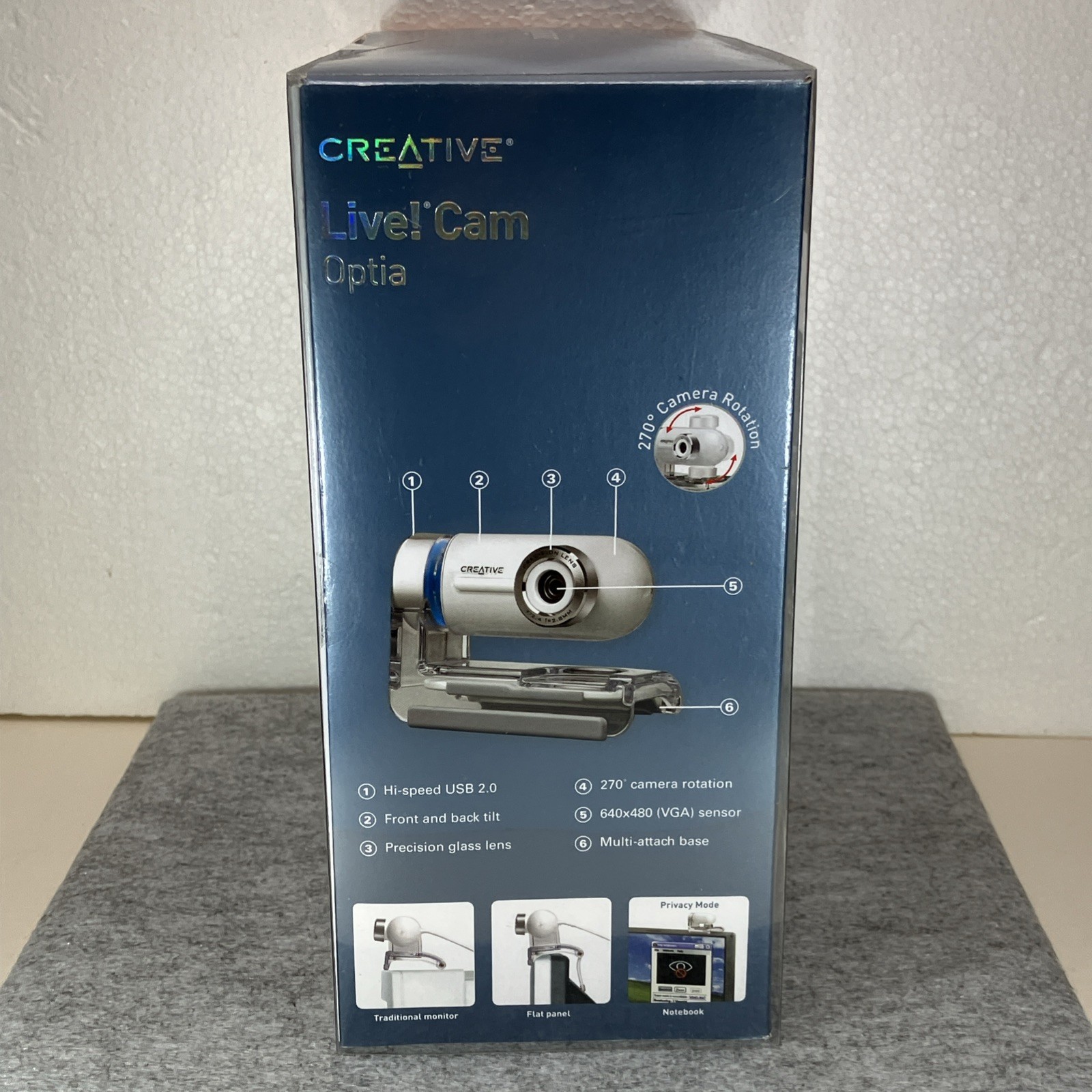 Creative Live! Cam Optia Web Cam New Sealed With Headset