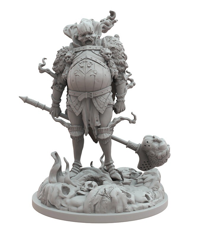 █ 54mm Kingdom Death Gold Smoke Knight Unpainted Unassembled WH357
