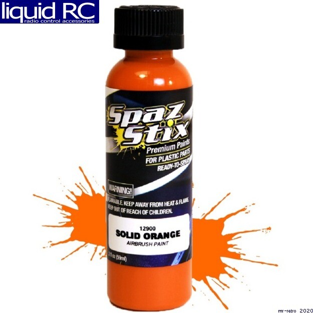 Spaz Stix 12900 Solid Orange Airbrush Ready Paint 2oz Bottle