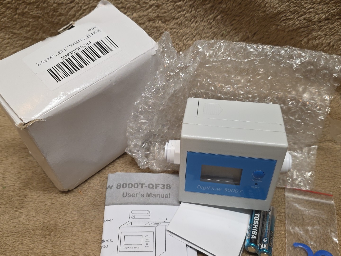 Savant DigiFlow 8000T Flow Meter with 3/8" Quick Fitting