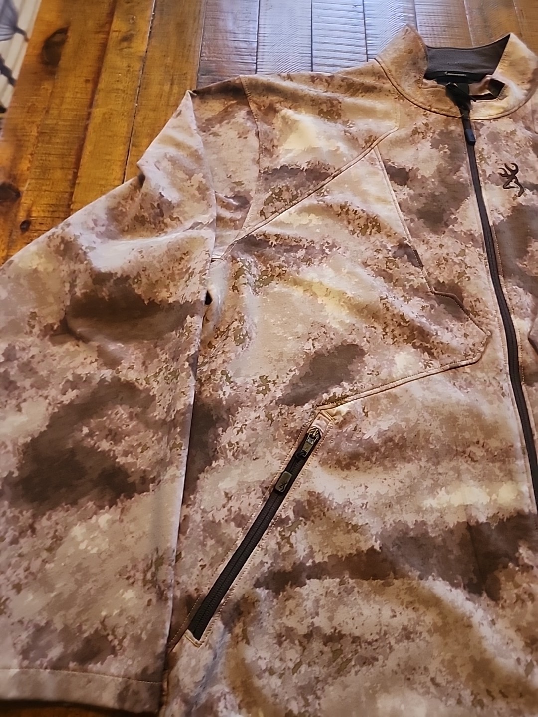 Browning Mens 2XL Camouflage Elk Country Speed Full Zip Jacket PLEASE READ