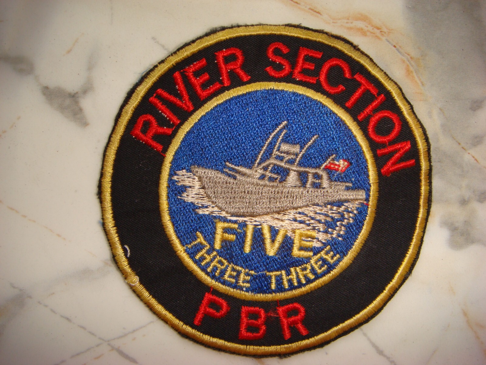 US NAVY RIVER SECTION 533 PBR MEKONG DELTA, VIETNAM WAR PATCH