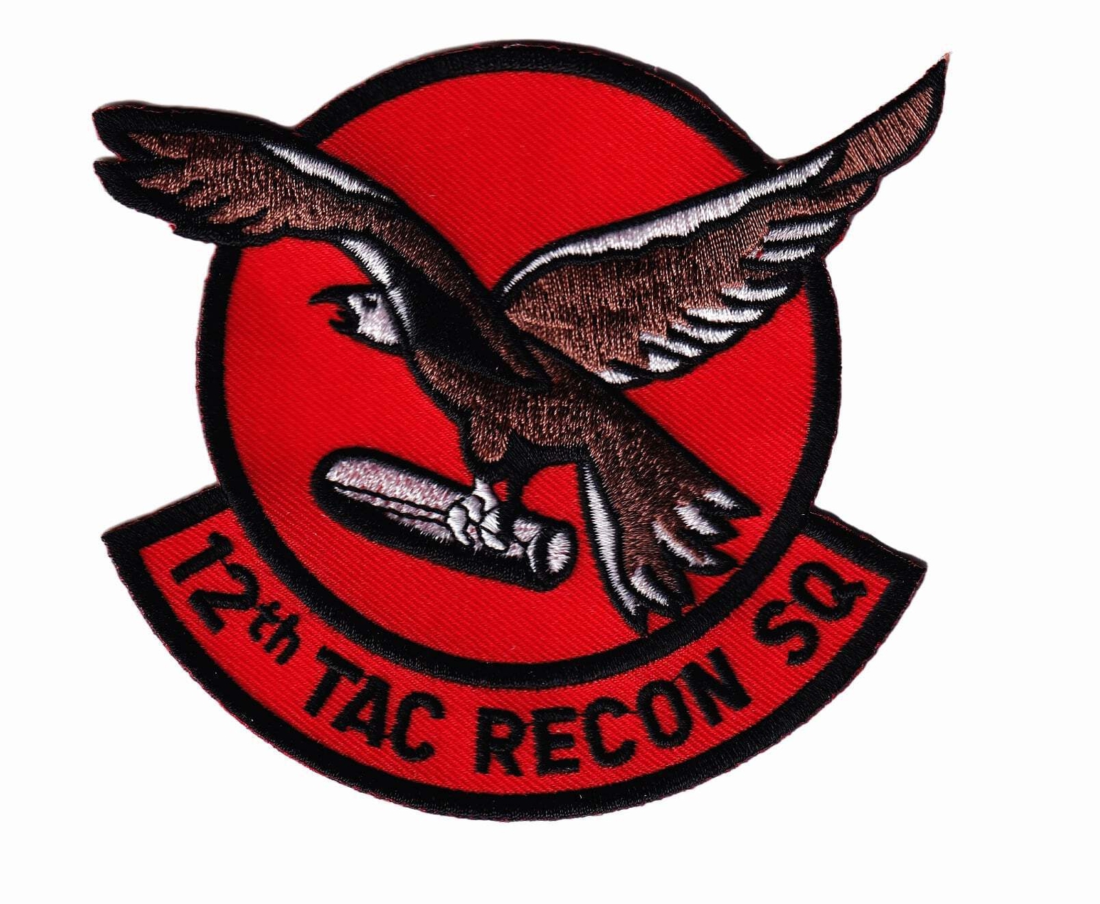 12th Tactical Reconnaissance Squadron Patch - With Hook and Loop, 4"