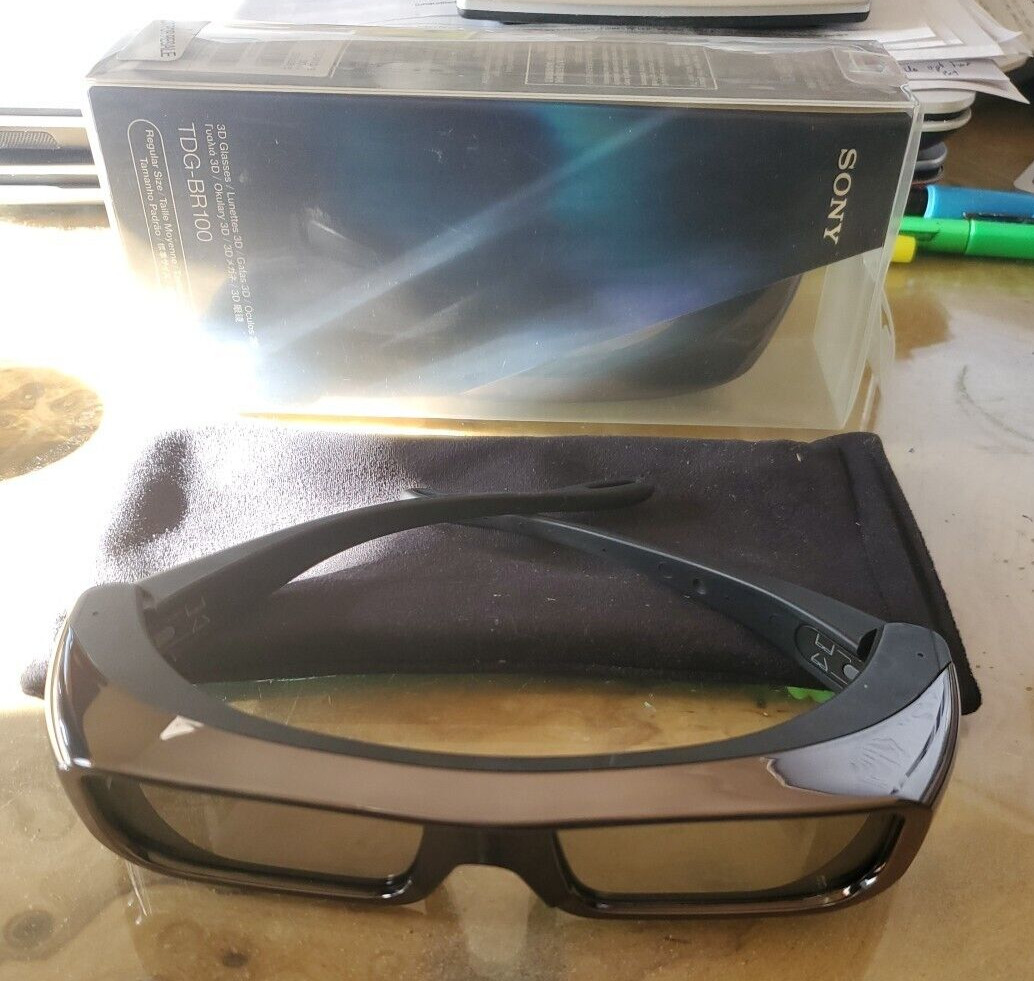 LOT OF 2 SONY TGD-BR100  3D TV BRAVIA ACCESSORIES - one NIB, open Open with Bag