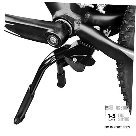 Bike Kickstand, Center Mount Bicycle Stand - Length Adjustable, Foldable