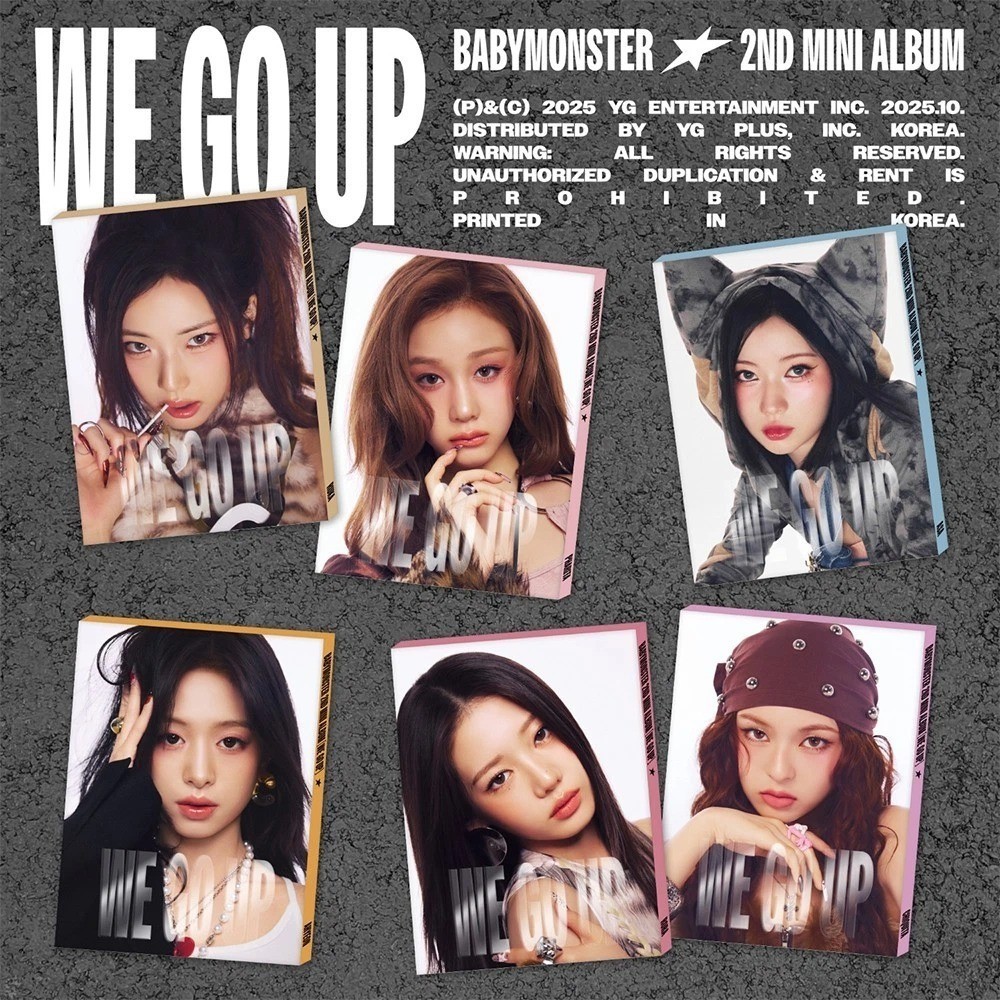 BABYMONSTER WE GO UP 2nd Mini Album PATTERN Ver/CD+Foto Buch+3 Karte+Poster+etc