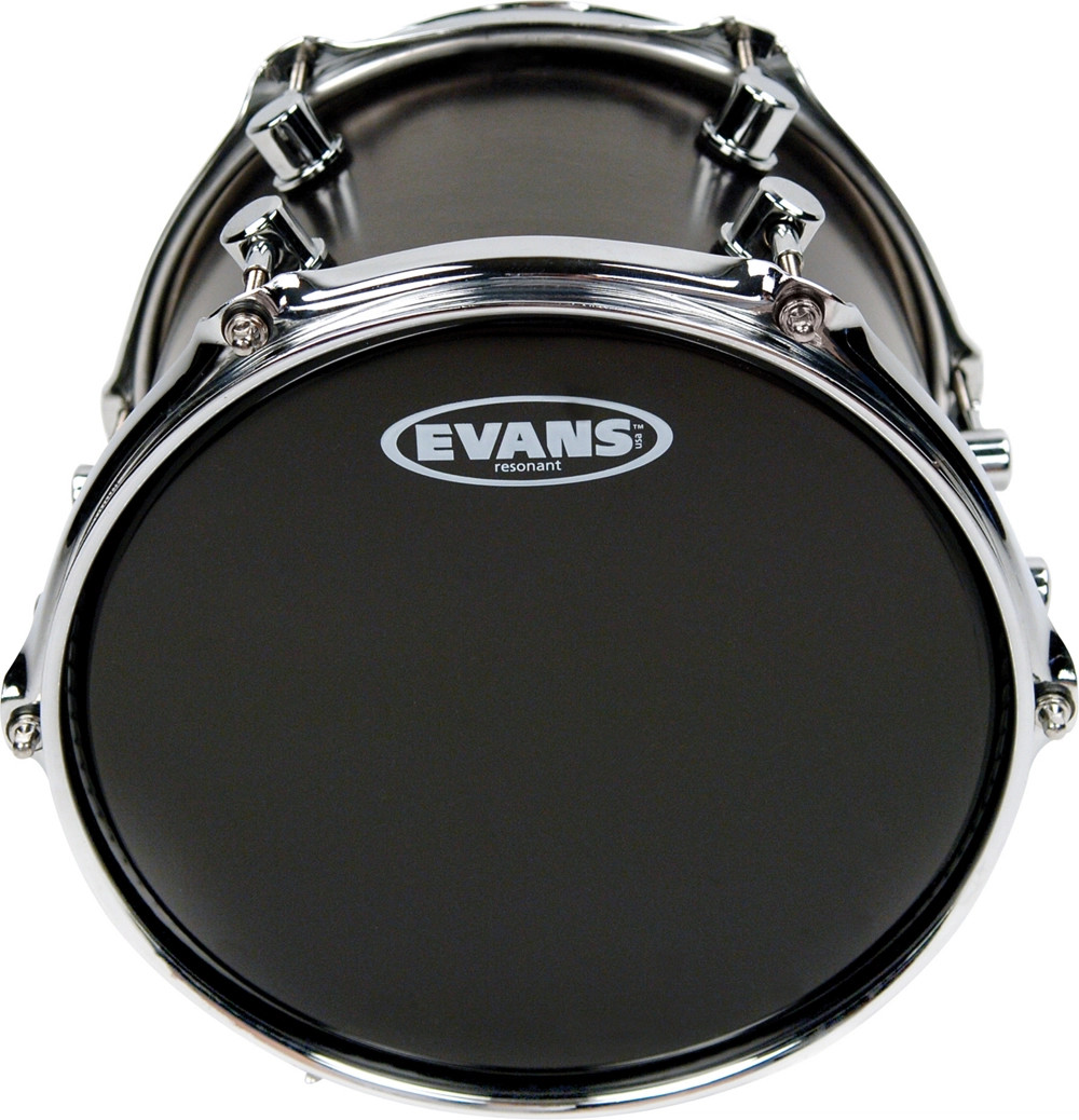 Evans Resonant Black Tom Drumhead 12 in.