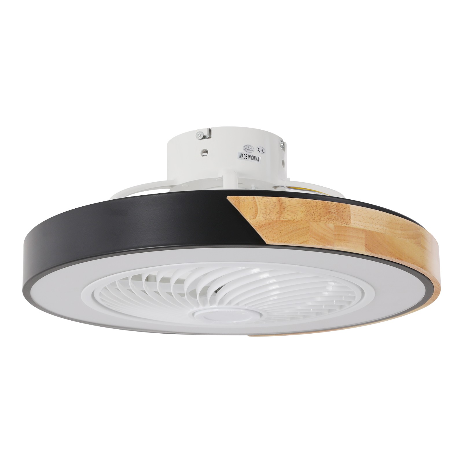21.6" Modern Led Ceiling Fan Lights Flush Mount Light Kit With Remote Control