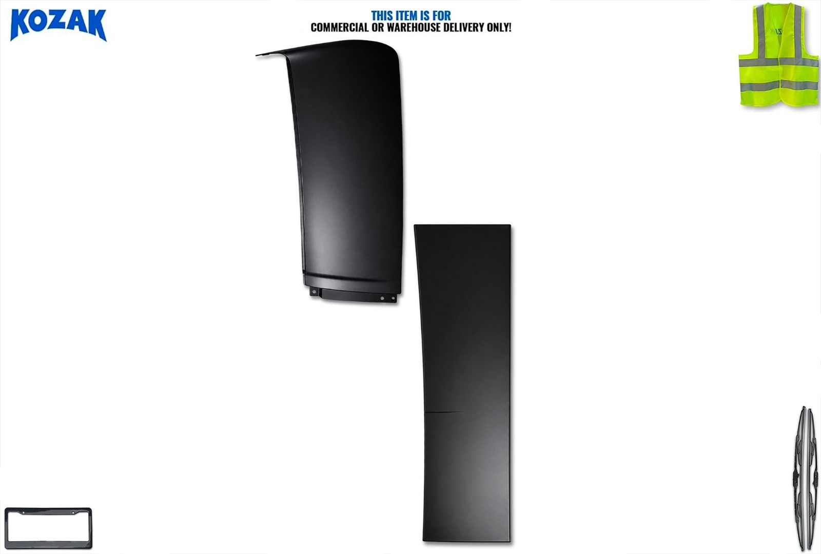 Upper & Lower Wind Cab Cabin Fairings Left Compatible with Volvo VNL 2018-2024