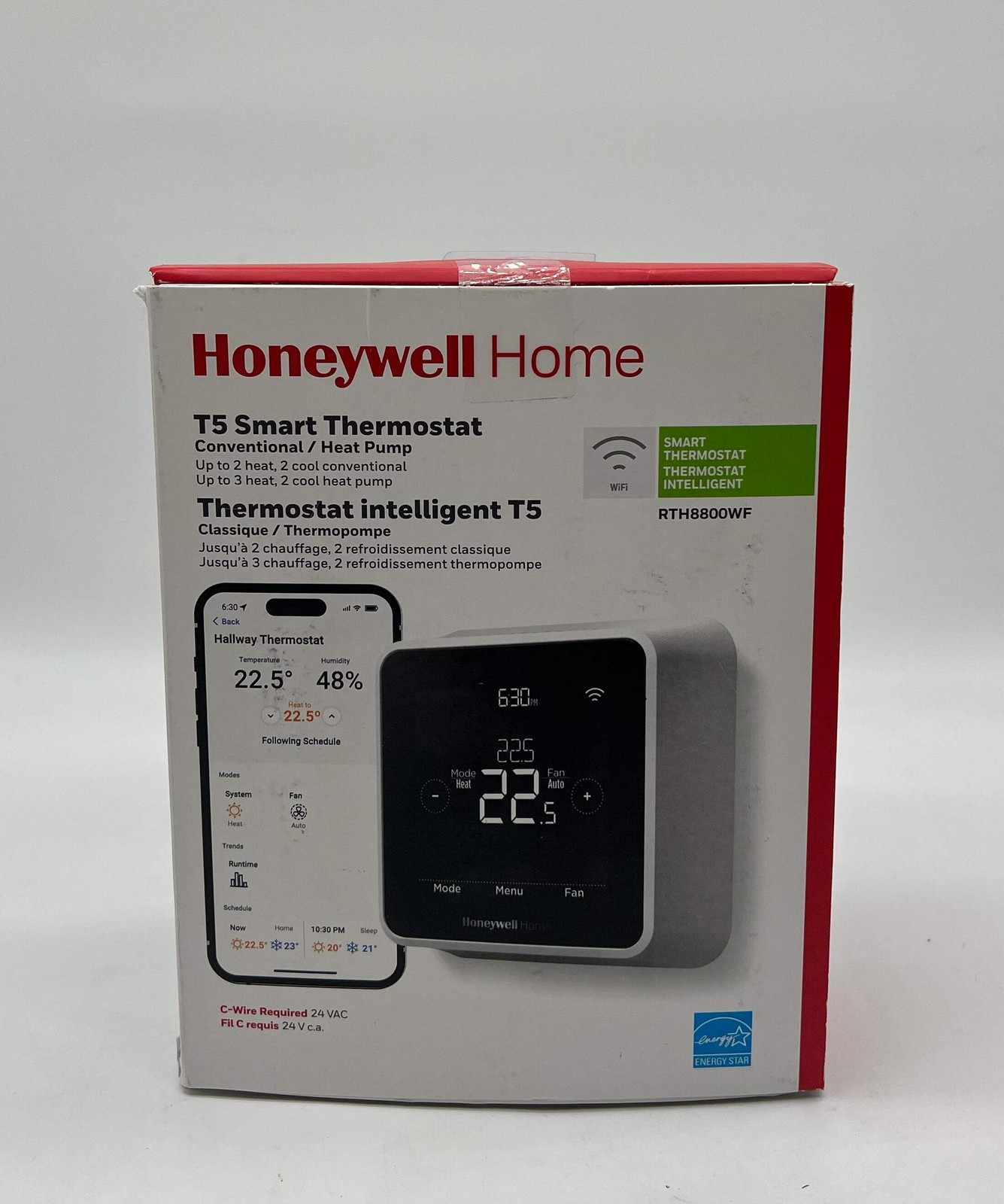 Honeywell T5 RTH8800WF2022 Smart Thermostat - New In Box