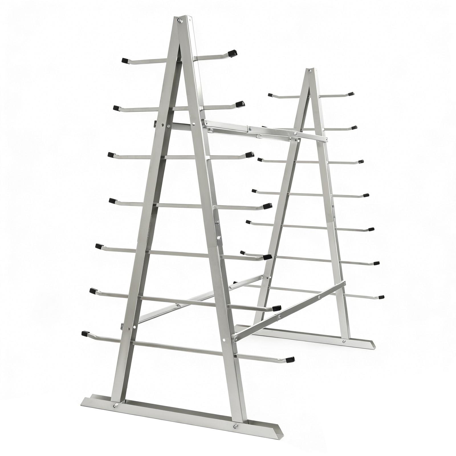 2000LBS 7-Tier Floor Standing Horizontal Storage Rack for Lumber/Pipe Adjustable