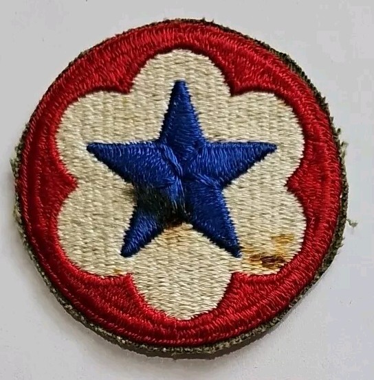 Original WW2 US Army Service Forces Patch WWll Embroidered Cut Edge -B-