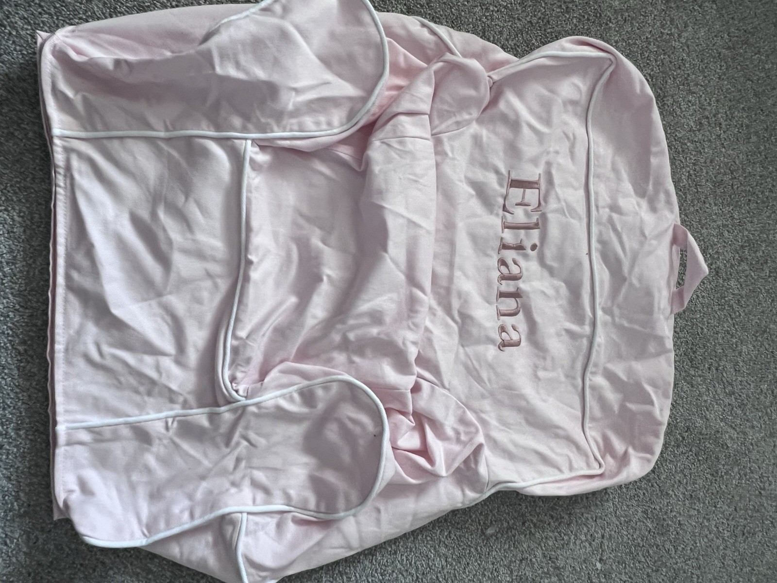 Pottery Barn Anywhere My 1st Chair Pink Slipcover only Monogrammed Eliana