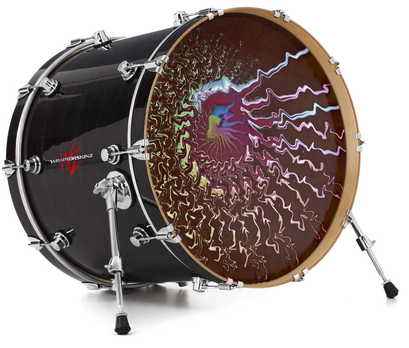 Vinyl Decal Skin for 26" Bass Kick Drum Heads Neuron