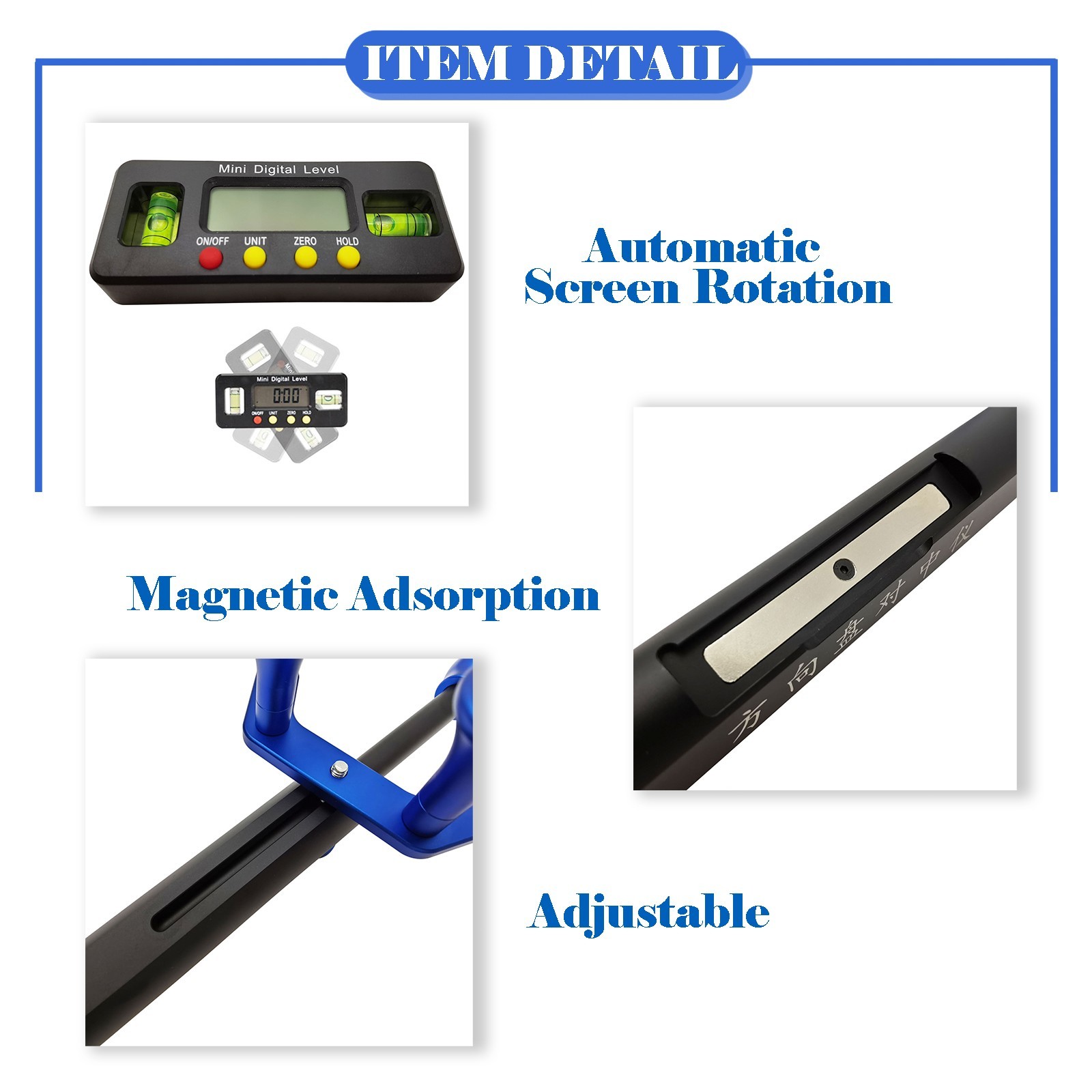 Car Four-wheel Aligner Steering Wheel Alignment Instrument Level Φ13.8"