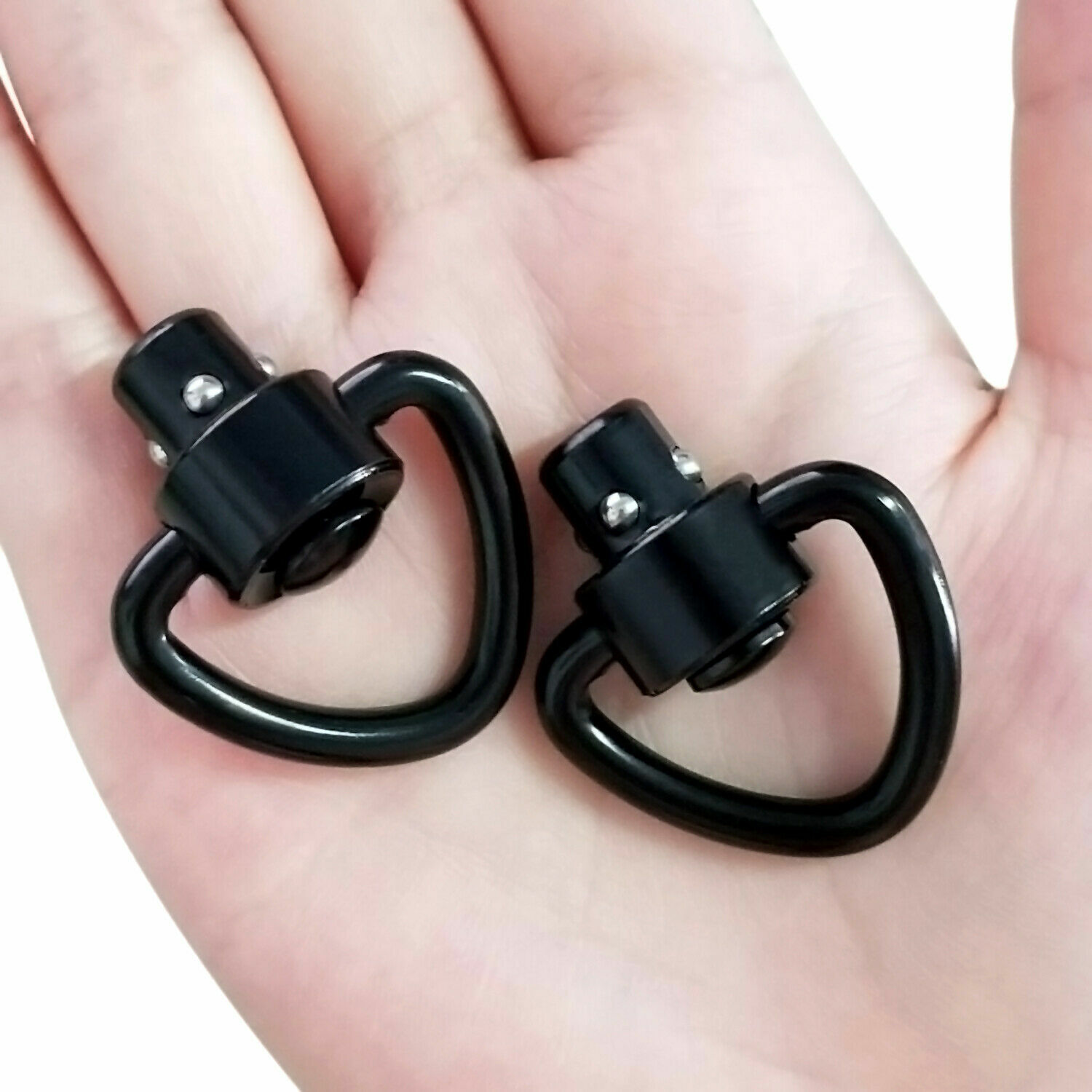 D-Loop Quick Detach Set 1" Heavy Duty QD Sling Swivels with Push Button