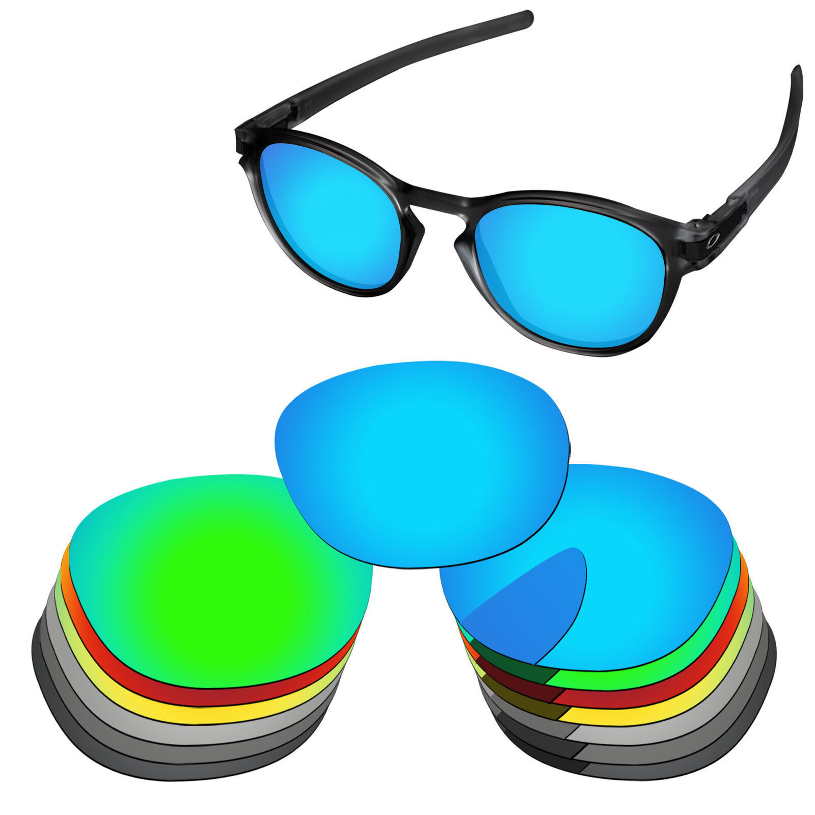 Lenslog Polarized Replacement Lenses For-Oakley Latch OO9265 Multi-Options