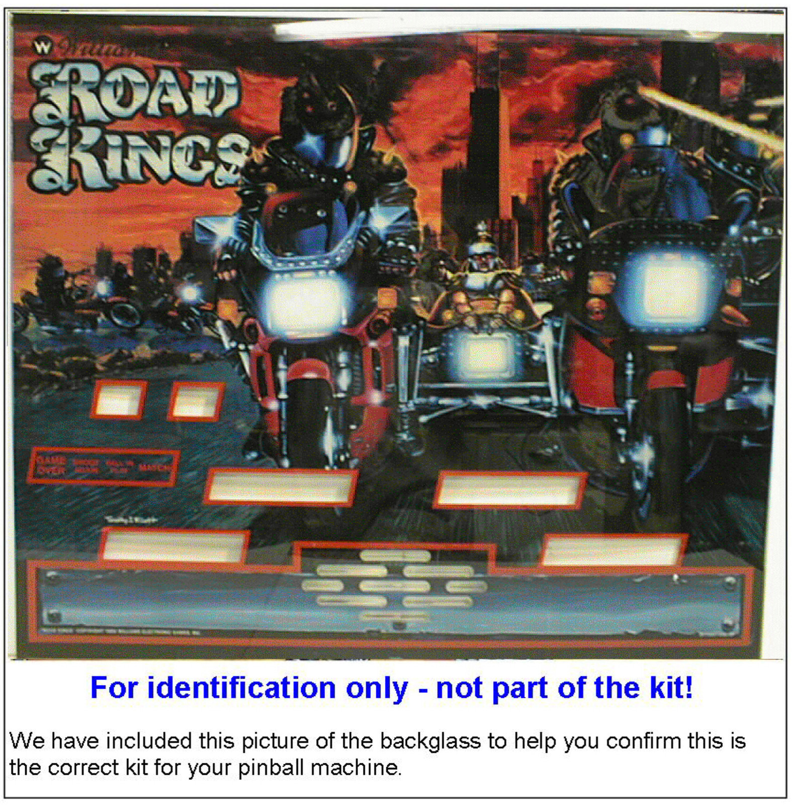 1986 Williams Road Kings Pinball Machine Rubber Ring Kit