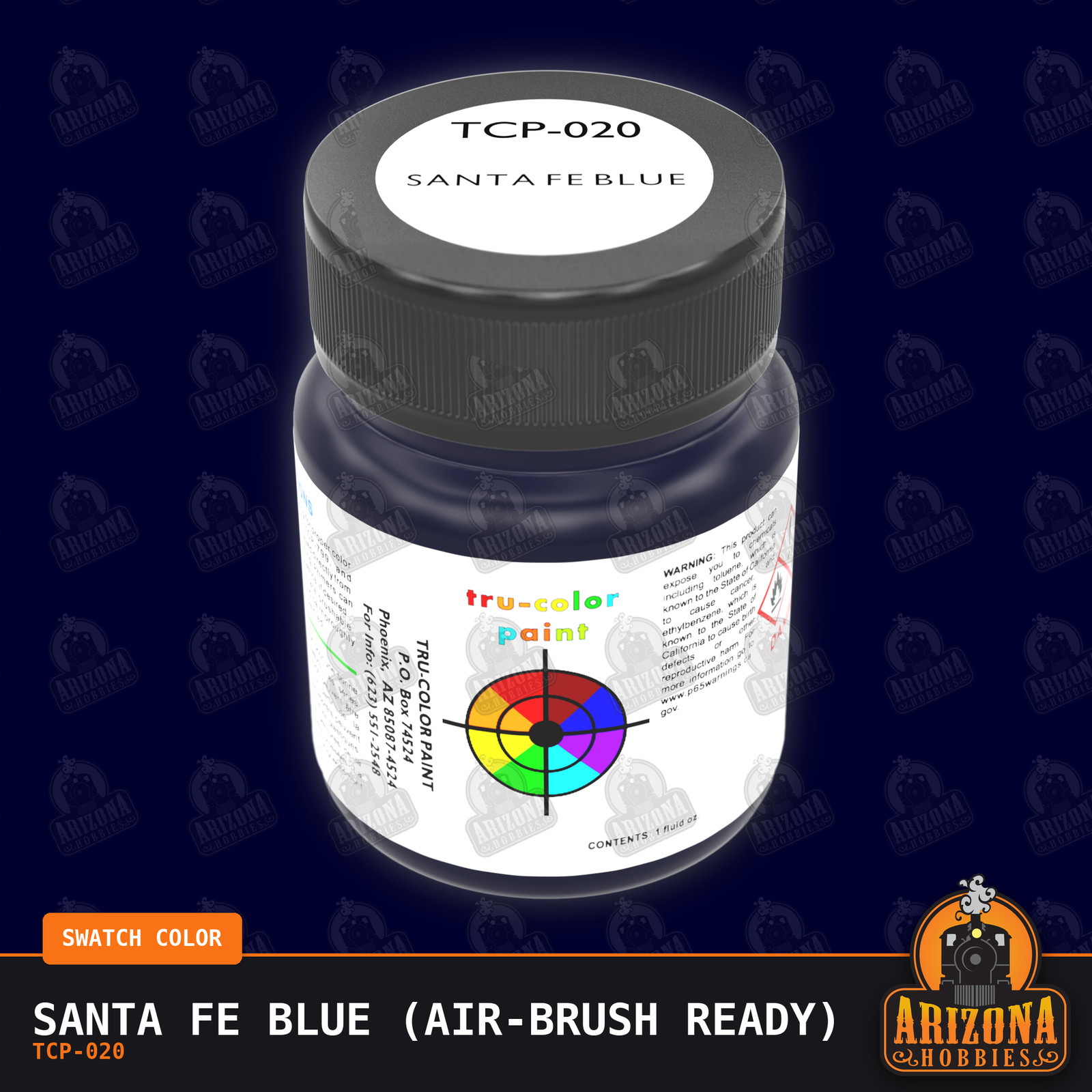 Santa Fe BLUE 1-oz bottle (Airbrush-ready) Tru-Color Paint