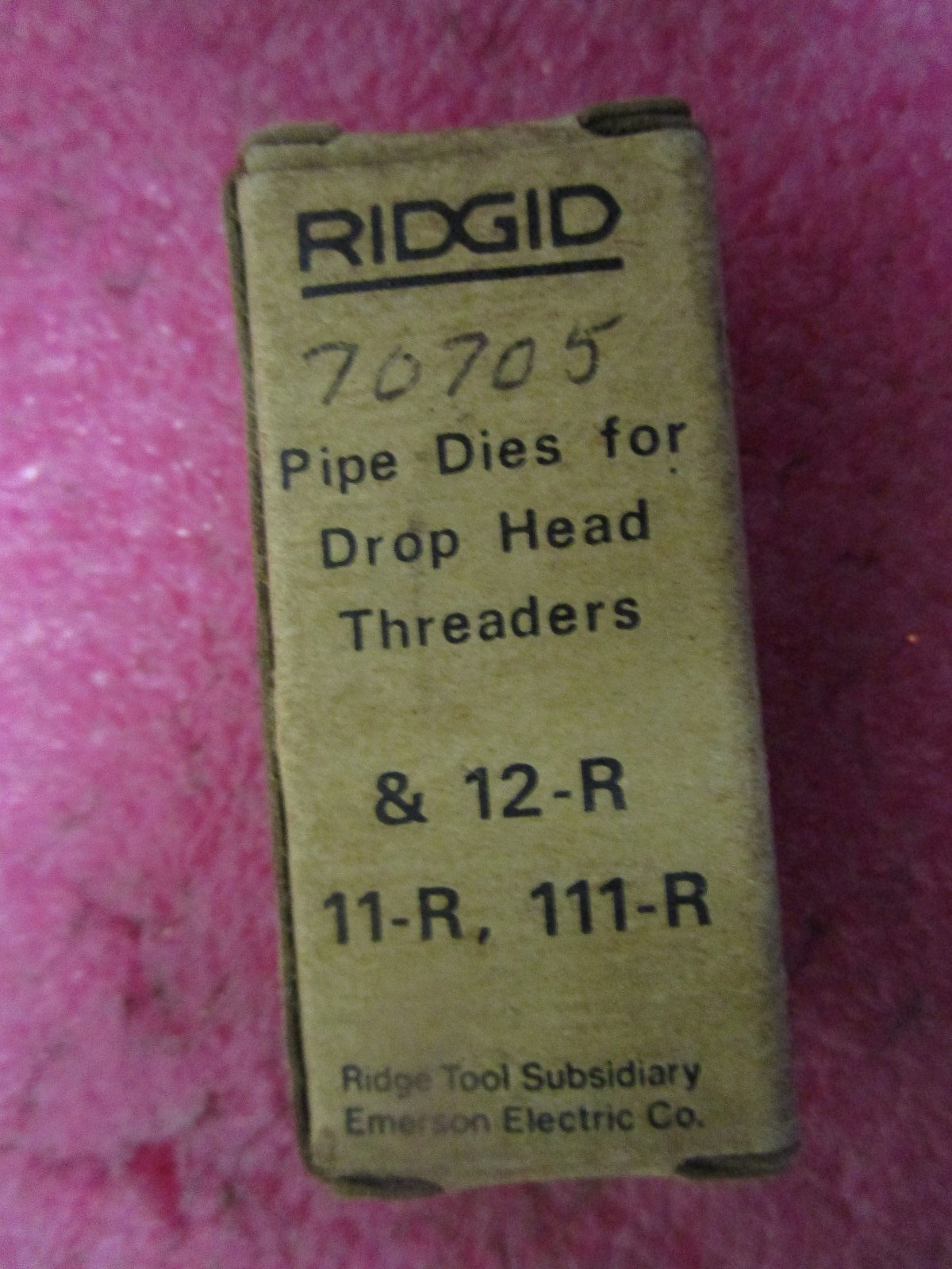 RIDGID 70705 12R NPT H.S. Die for PVC pipe, 1.25", 11.5 threads per inch