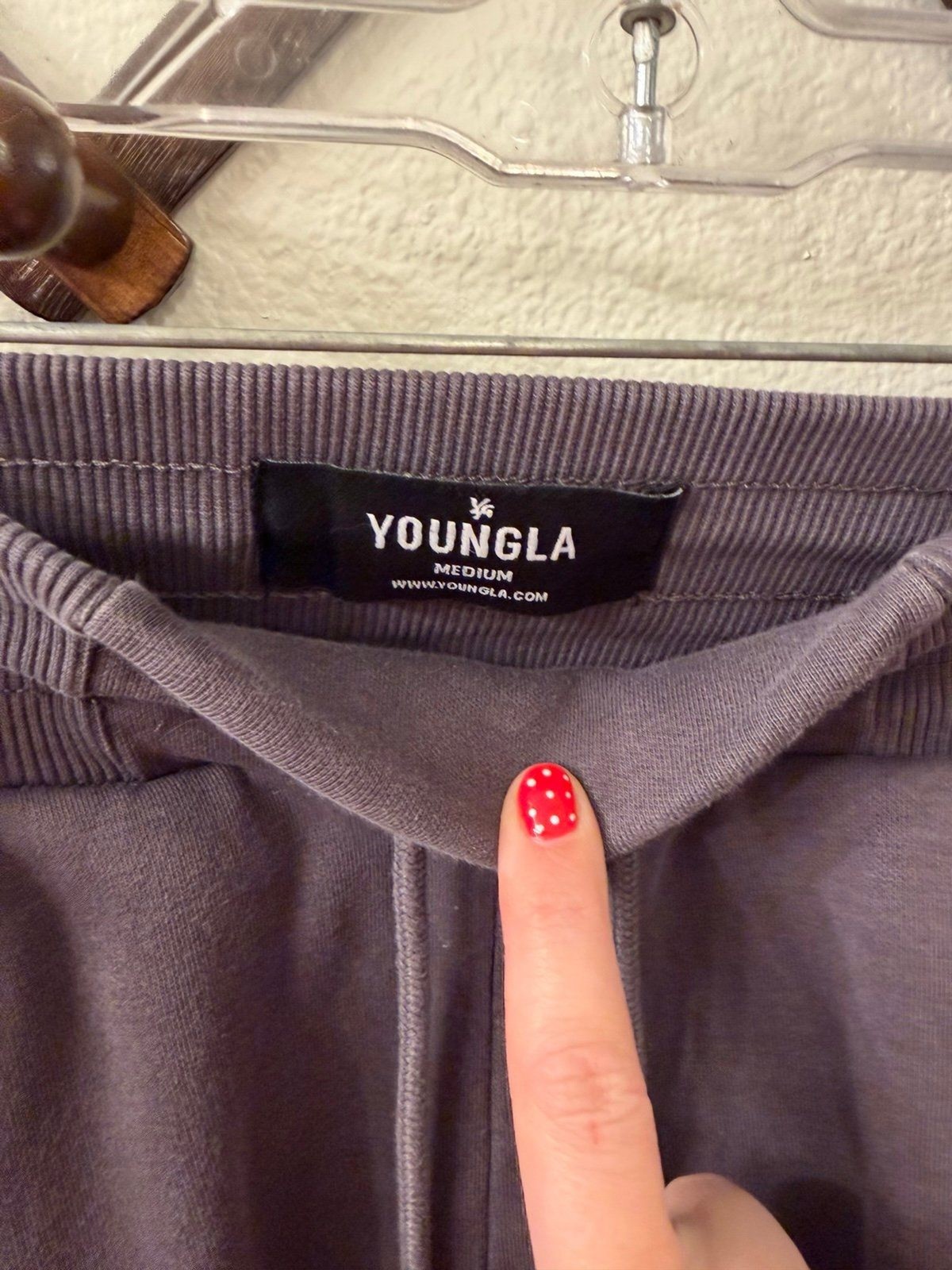 Youngla gray cargo joggers size M