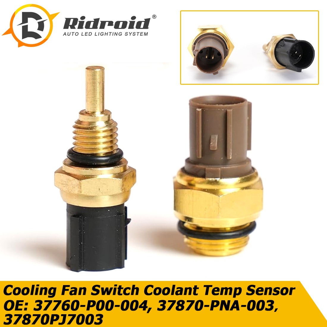 replace OEM Cooling Fan Switch Coolant Temp Sensor For Honda Accord CR-V Civic