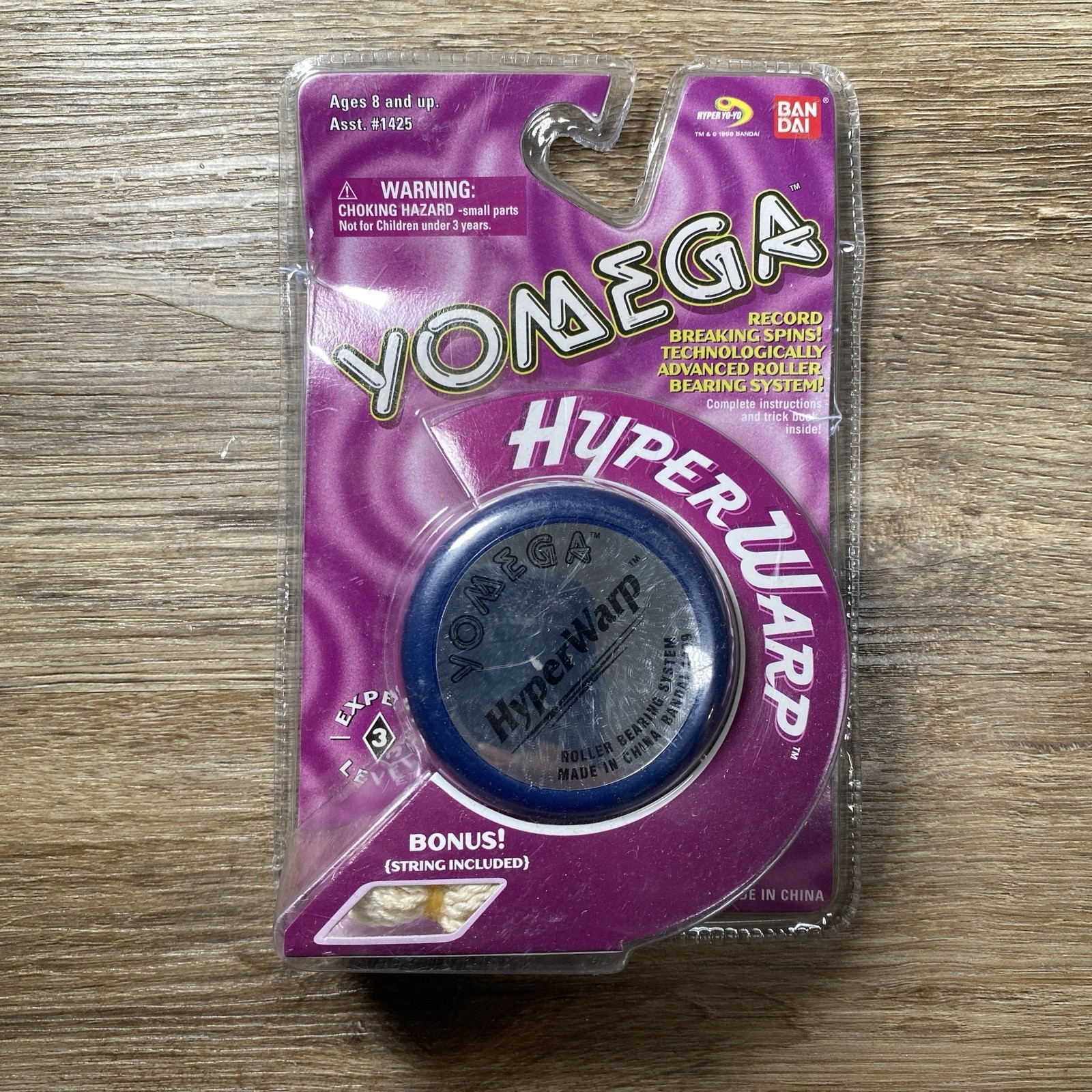 Sealed Vintage Yomega Ban Dai Hyper Warp Yo-Yo Blue 1999 NOS