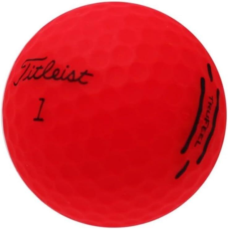 Titleist TruFeel Matte Red Used Golf Balls in Pristine Condition, AAAAAA Quality