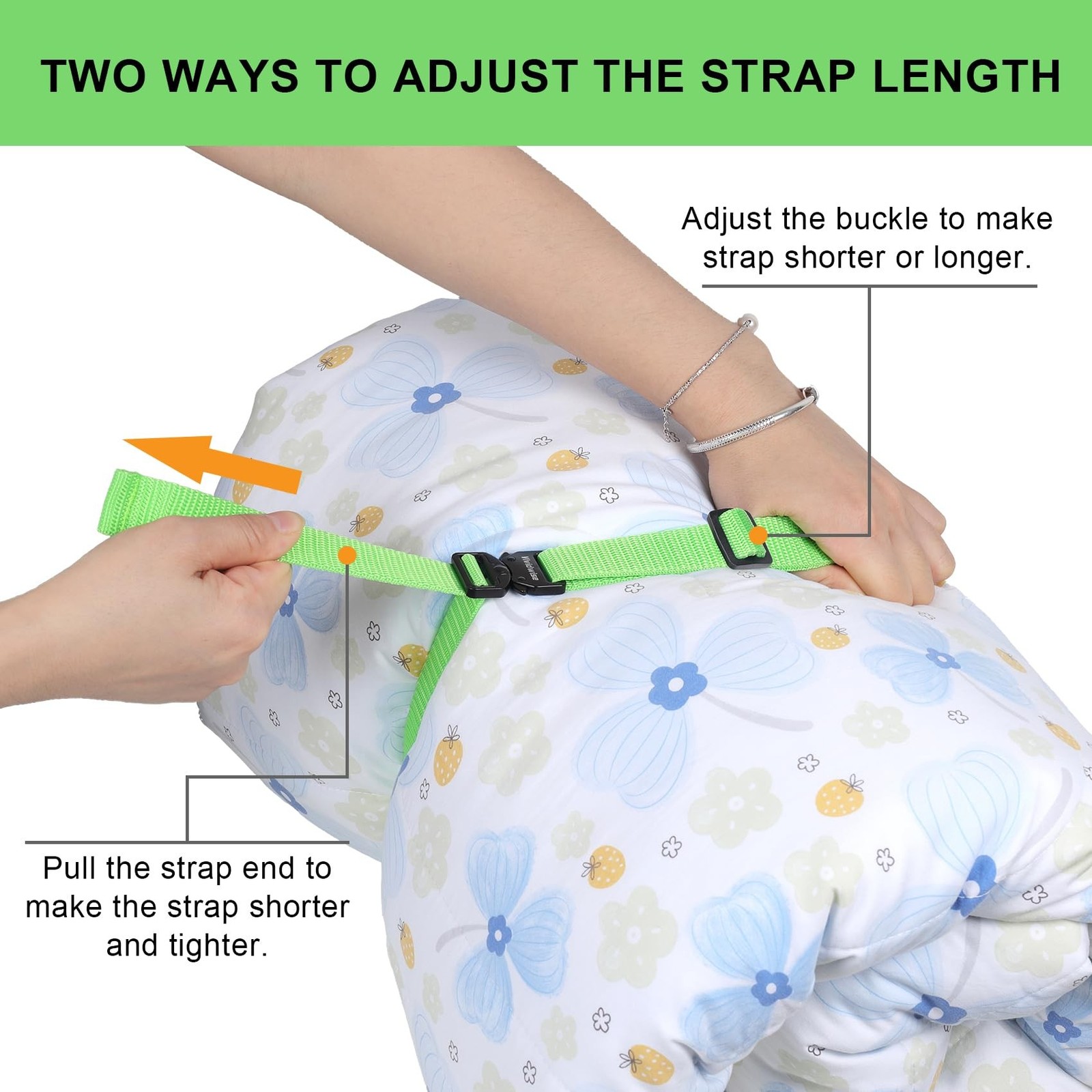 Utility Straps with Metal Quick Release Buckle, Adjustable Nylon Belt Backpac...