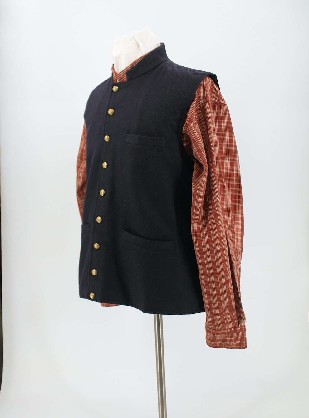 Union Civil War Vest - Dark Blue Wool Size 44