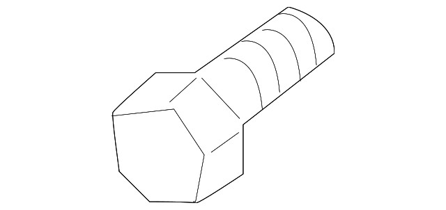 Genuine Volvo Engine Cooling Fan Motor Bolt 986049