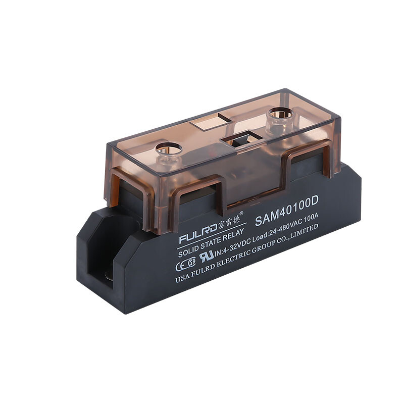 Industrial solid state relay SAM40100D 100A In=4-32VDC Load=24-480VAC