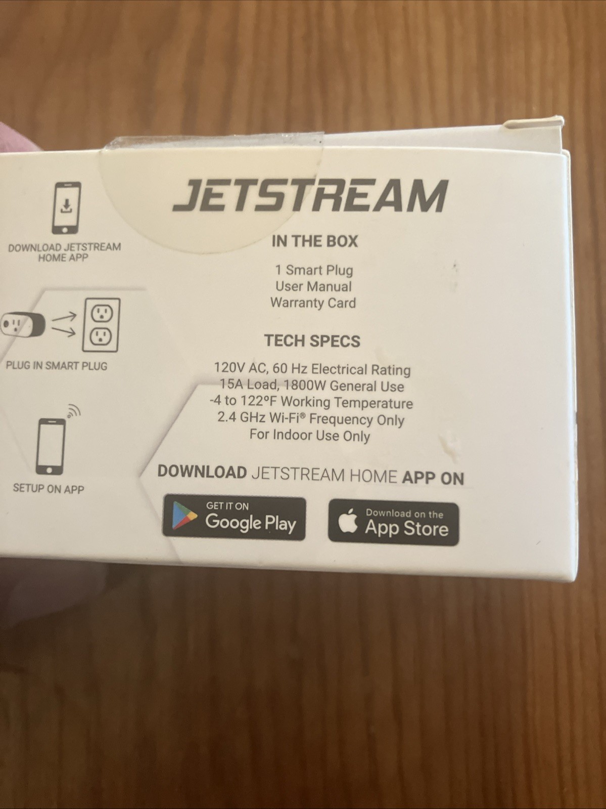 Jetstream Indoor Home Smart Plug MSP150 - Alexa, Google & Siri Controlled