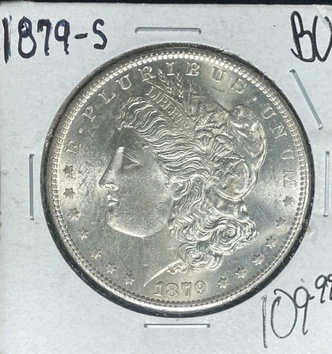 1879-S MORGAN SILVER DOLLAR ~ BU  ~BEAUTIFUL COIN~REF#1