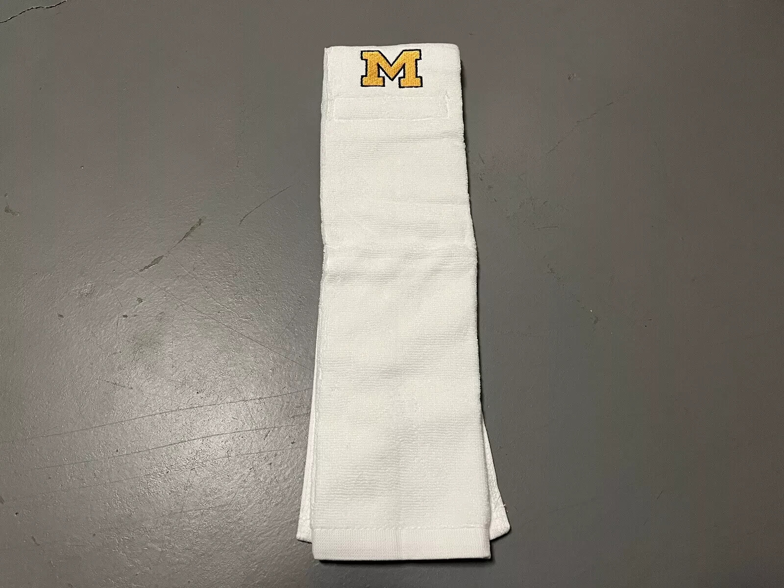 Michigan Wolverines Team Issued White Player Exclusive Game Towel Football