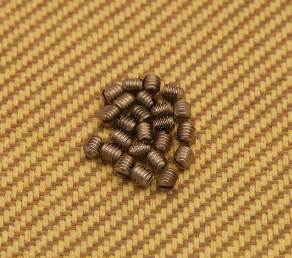 099-4922-000 (24) Fender Guitar Knob Set Screws Nickel - Telecaster/P-Bass/Amp
