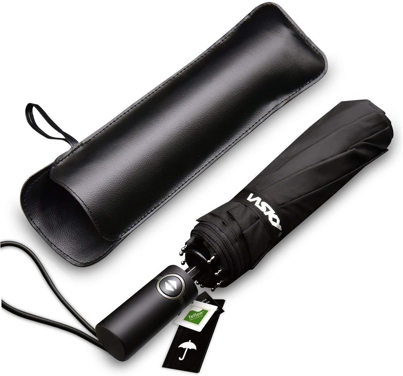 Wsky Teflon Water-Repel Folding Umbrella One-Touch Automatic Opening Closing