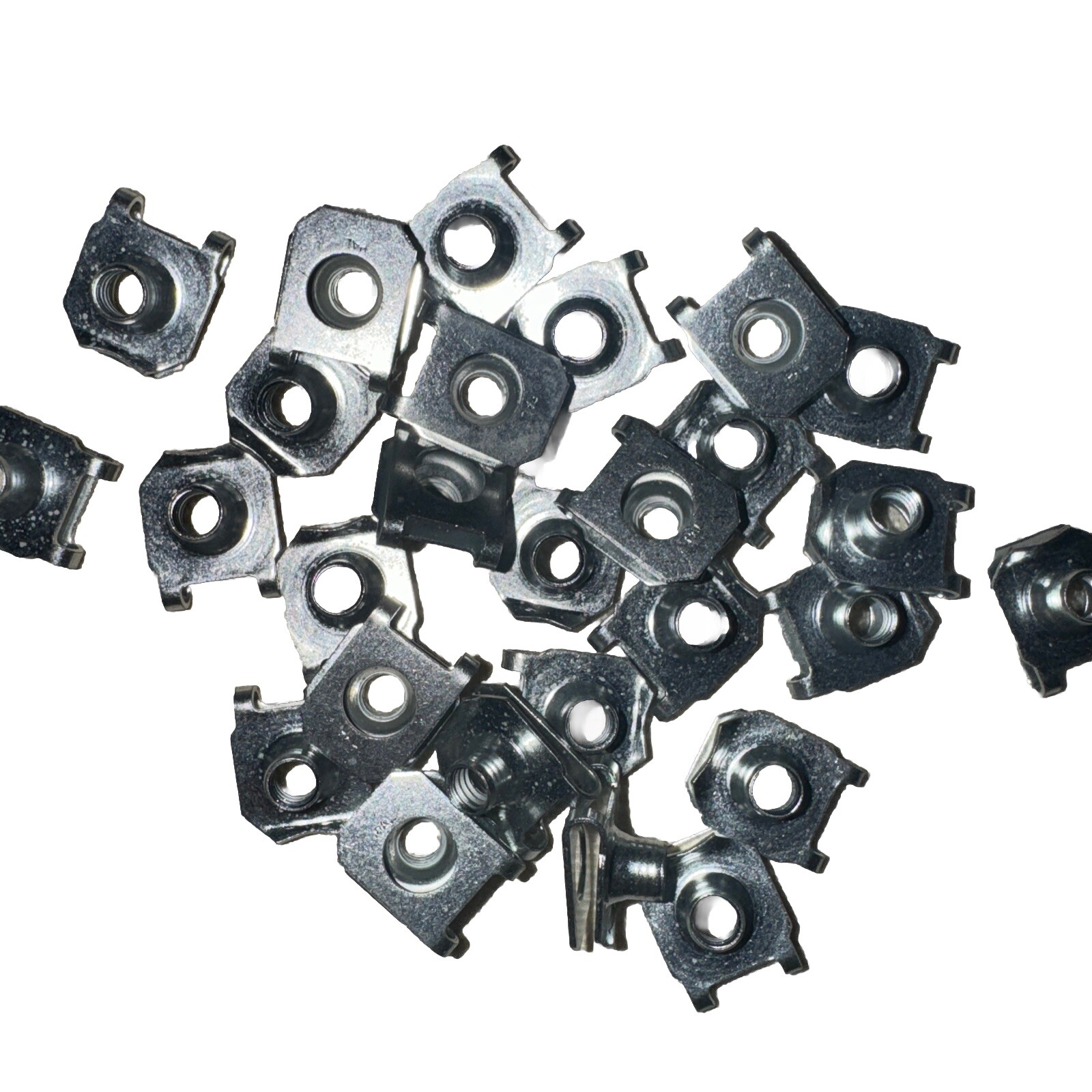 25 Pieces M5X0.8mm U-Type Sheet Metal Nut 13.210mm Wide 0.660mm Thick Steel Zinc