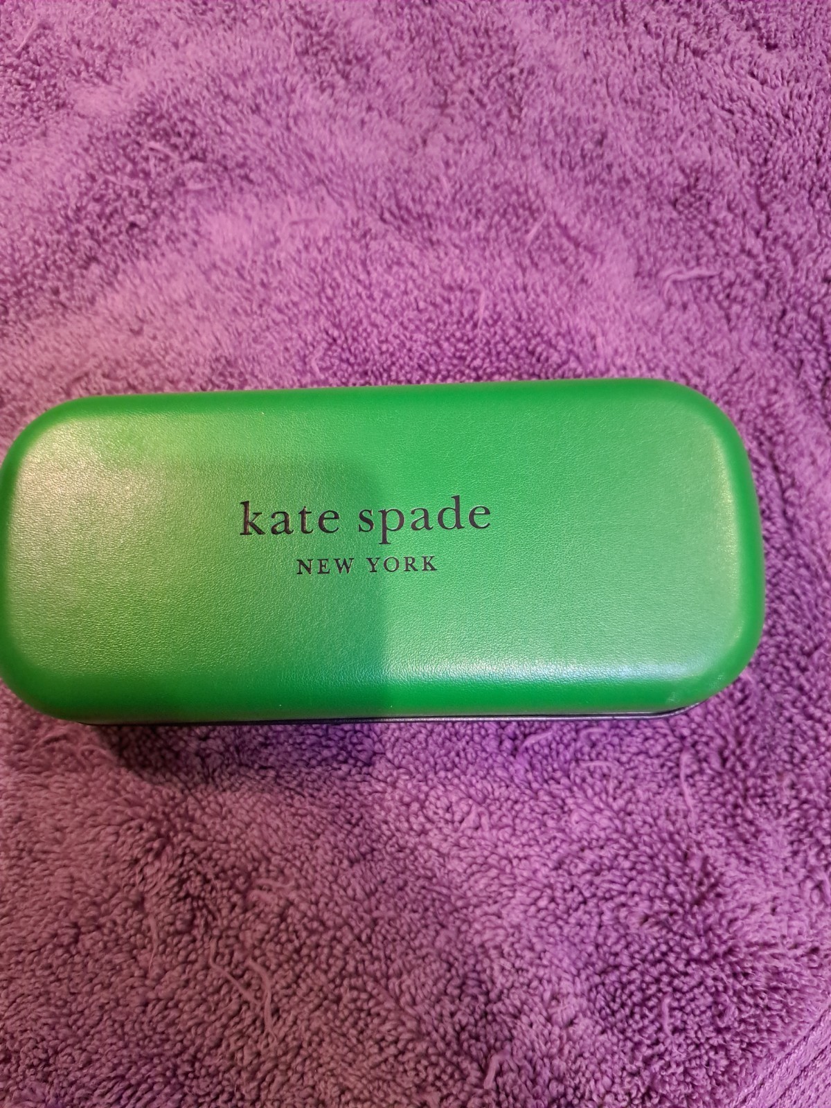 Kate Spade USED, New York Green/Black Hard Case for Glasses