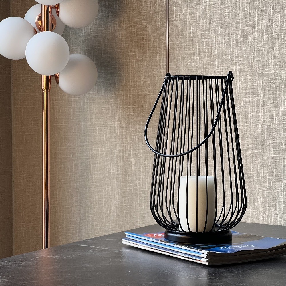 Large Black Metal Wire Candle Holder Lantern